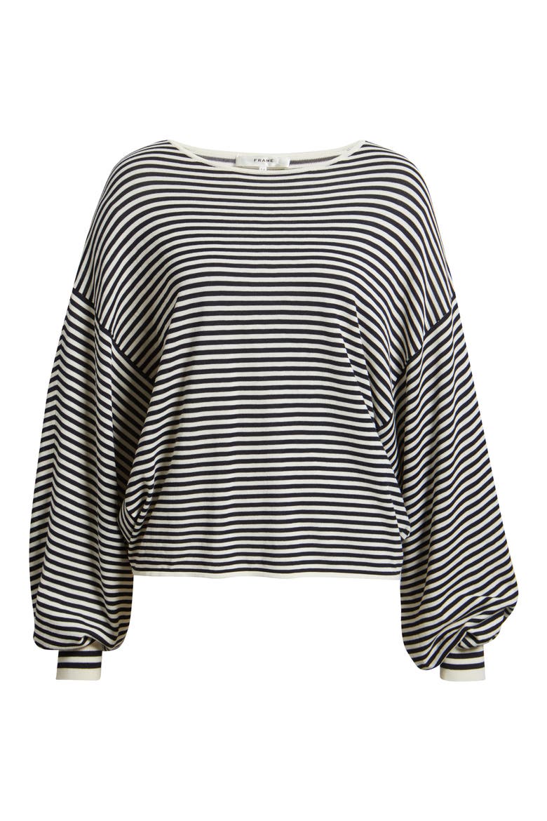 Slouchy Stripe Sweater, Alternate, color, CREAM MULTI