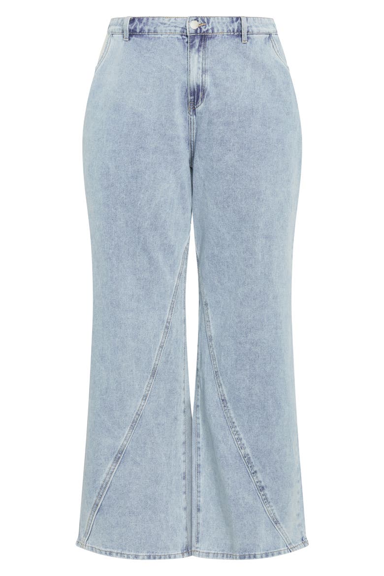 Harley Fit Kyla Wide Leg Jeans, Alternate, color, LIGHT WASH