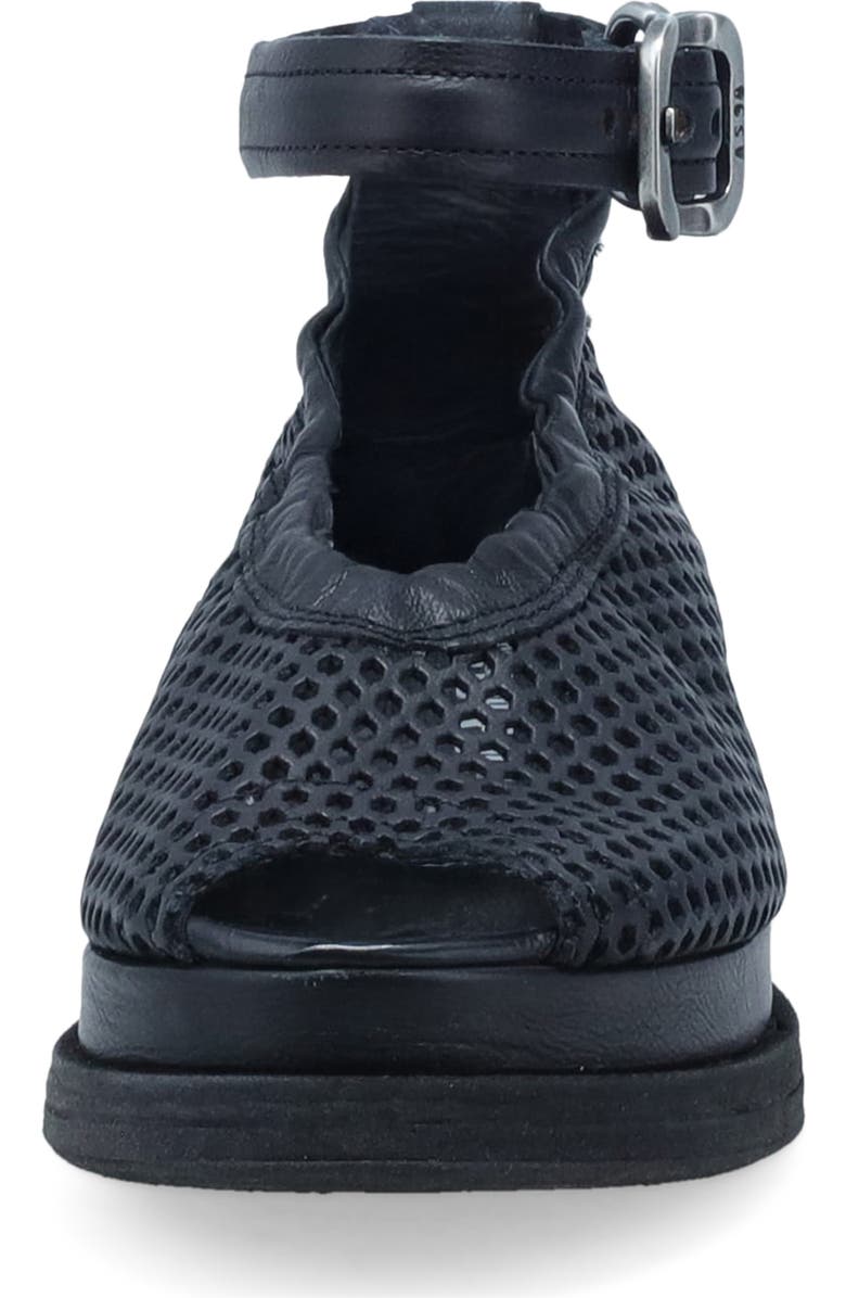 A.S.98 Lander Ankle Strap Sandal, Alternate, color, Black