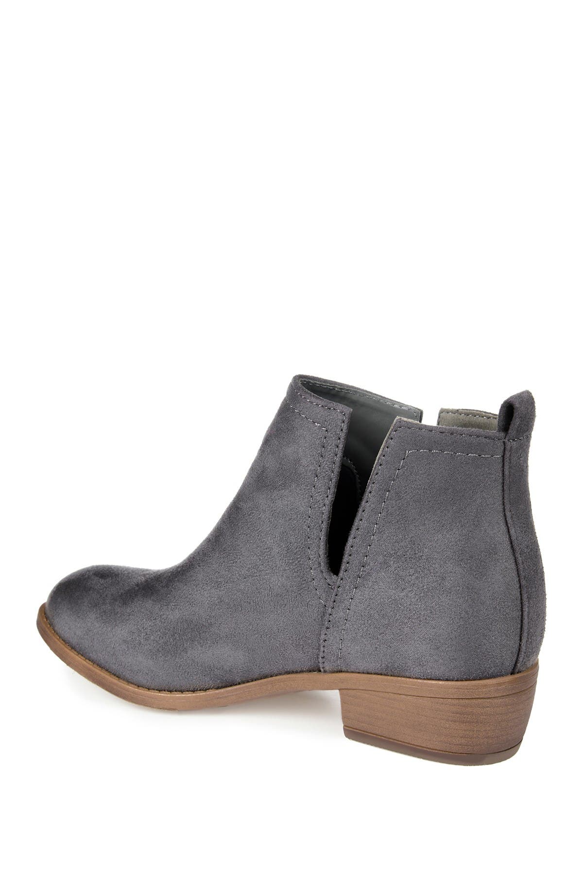Journee Collection JOURNEE Rimi Split Side Bootie, Alternate, color, Grey