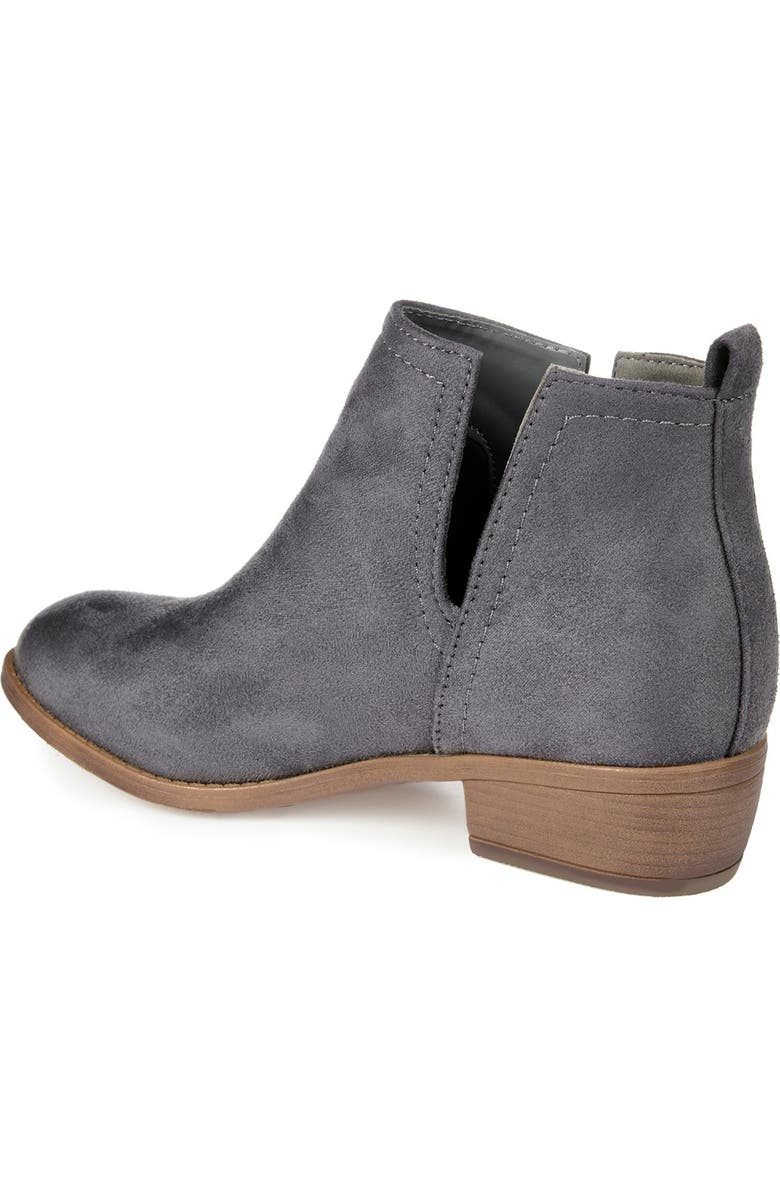Journee Collection JOURNEE Rimi Split Side Bootie, Alternate, color, Grey