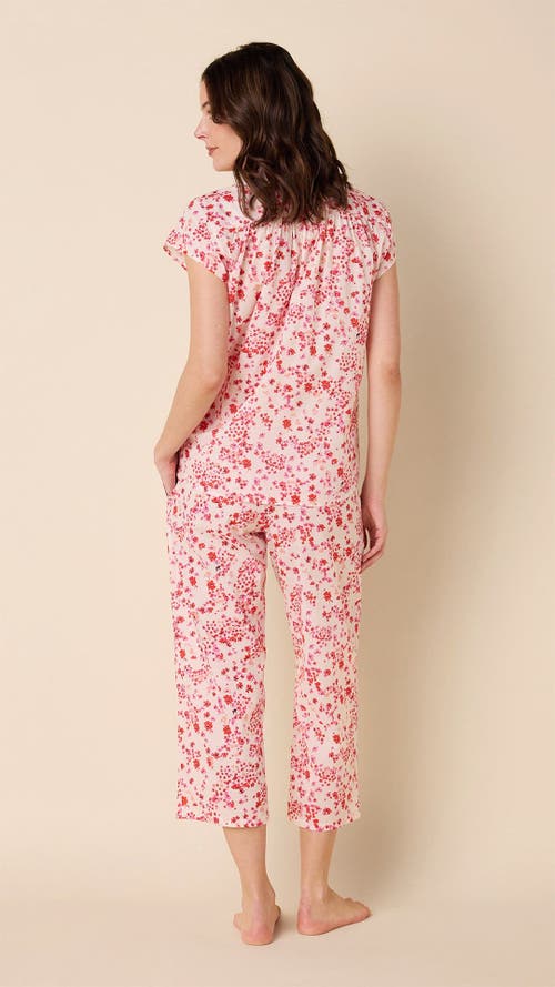 The Cat's Pajamas Voile Capri Set In Pink