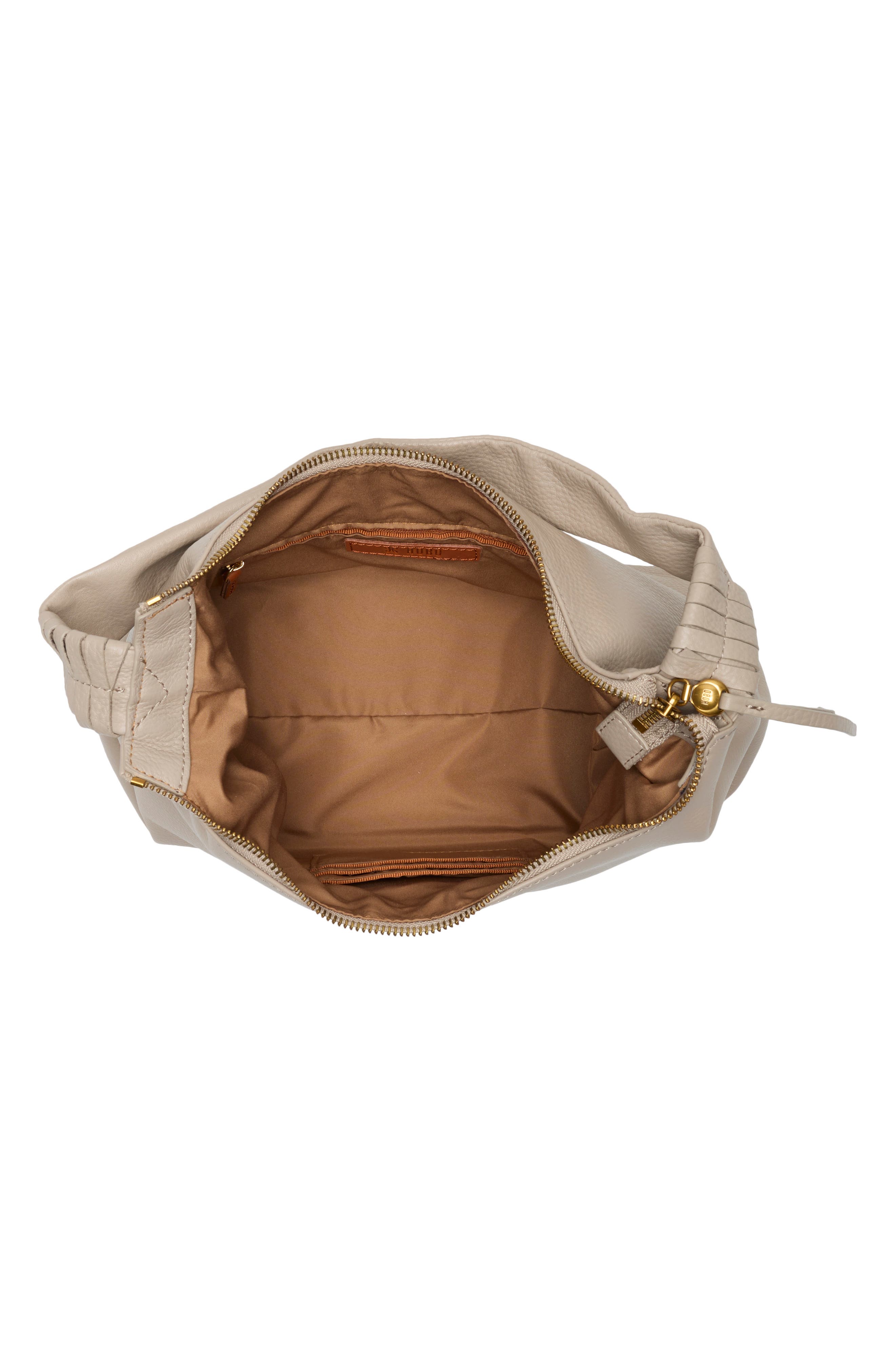 Astrid Leather Shoulder Bag, Alternate, color, TAUPE