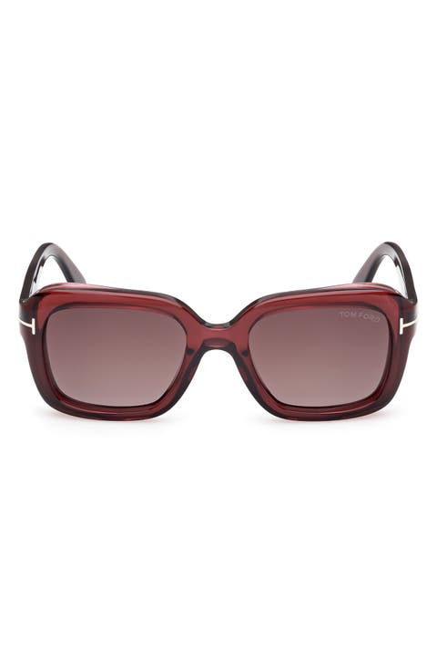 Natalia 52mm Square Sunglasses