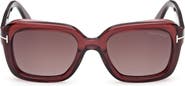 TOM FORD Natalia 52mm Square Sunglasses