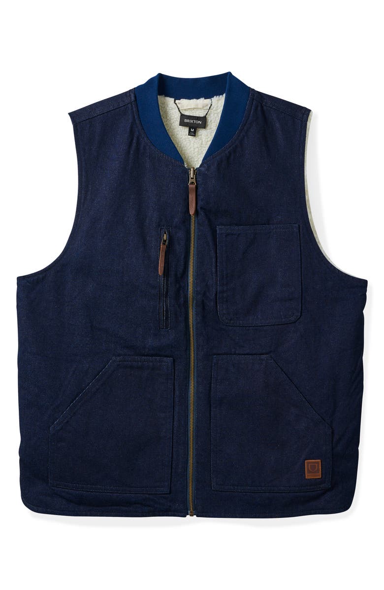 Brixton Builders Abraham Reversible Vest, Alternate, color, 