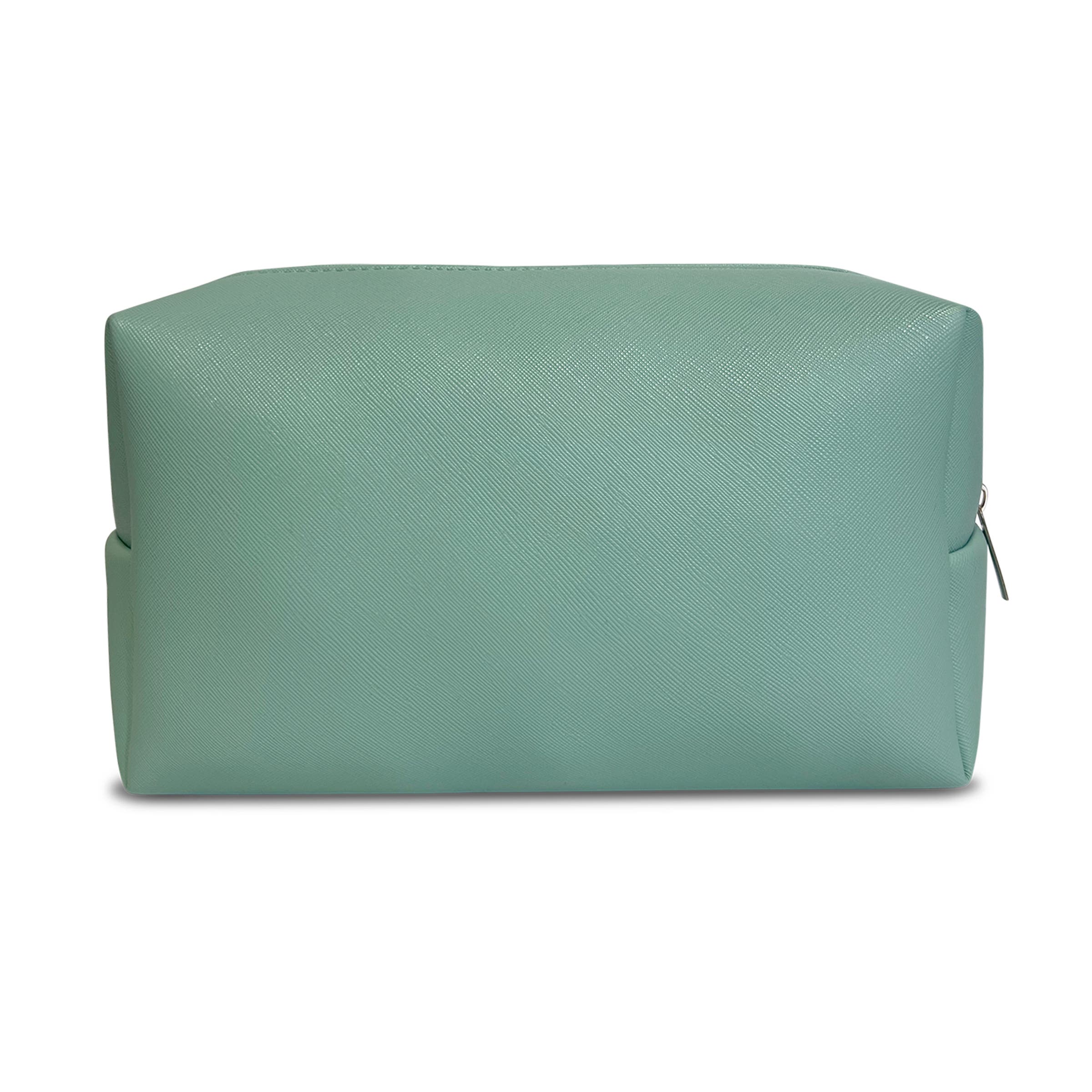 Youzey The Mira Mint Textured Cosmetic Bag, Main, color, Mint Green