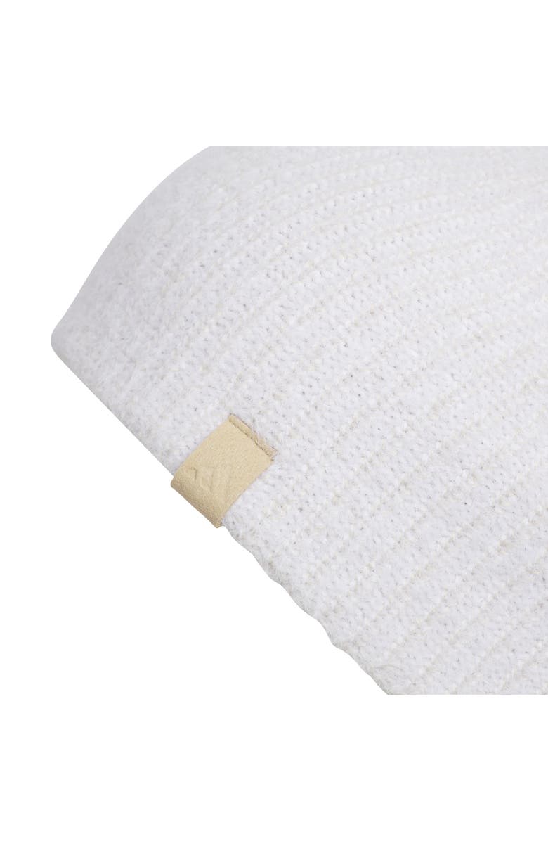 adidas Lifestyle Non-Fold Beanie, Alternate, color, White/Alumina Grey/ Hemp Beige