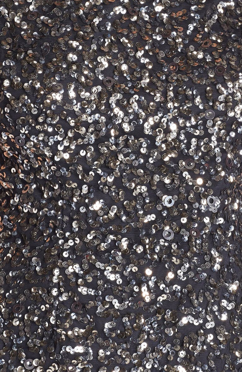 Adrianna Papell Sequin Mesh Top, Alternate, color, 