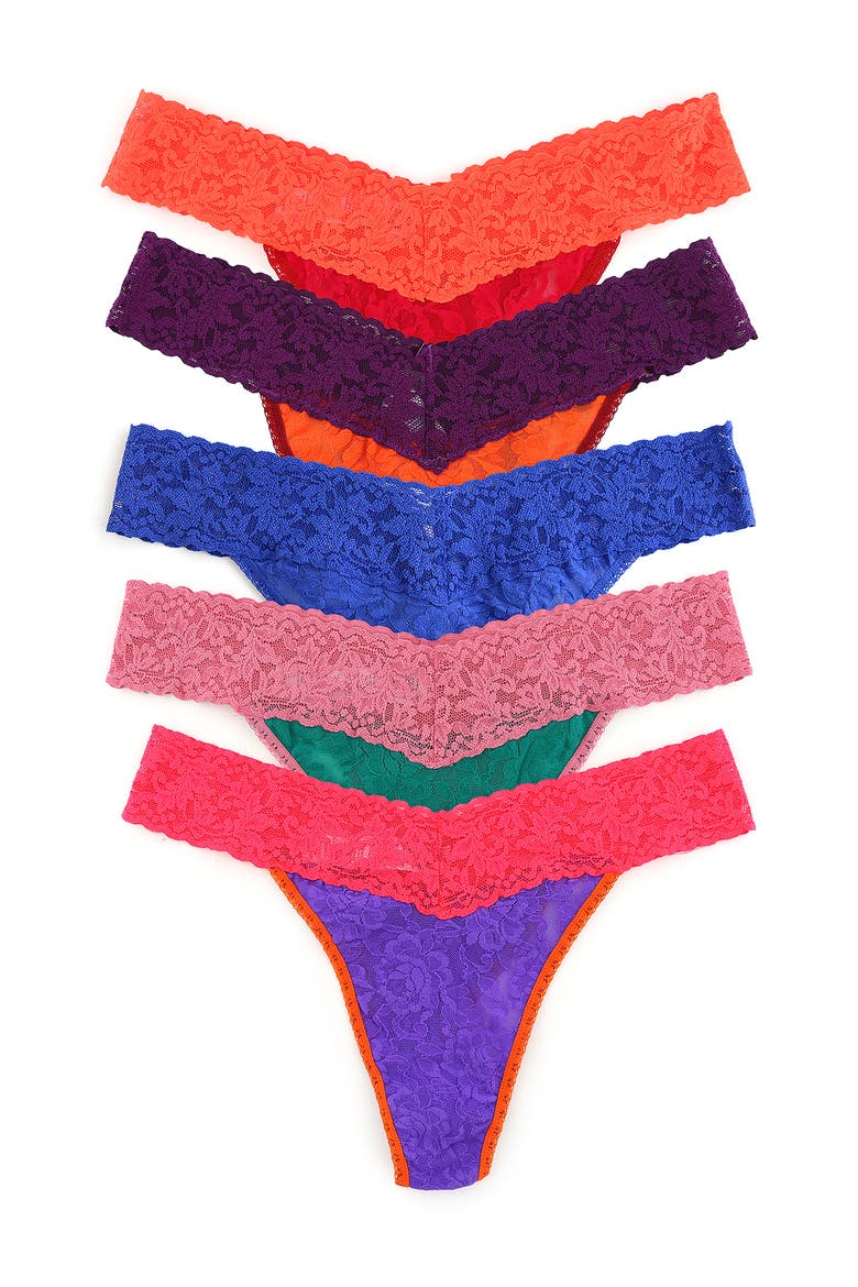 Confetti Original Rise Thongs - Pack of 5, Main, color, SDAS