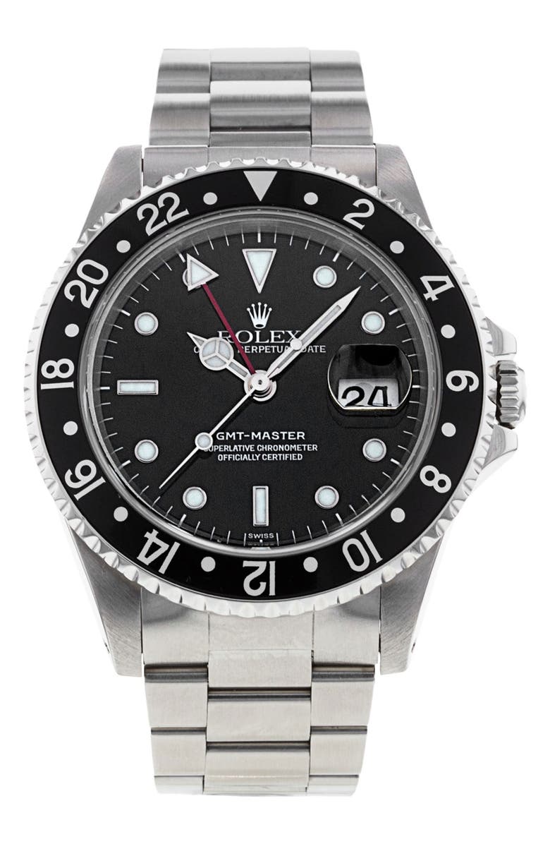 Watchfinder & Co. Rolex Preowned GMT Master Bracelet Watch, 40mm, Main, color, 