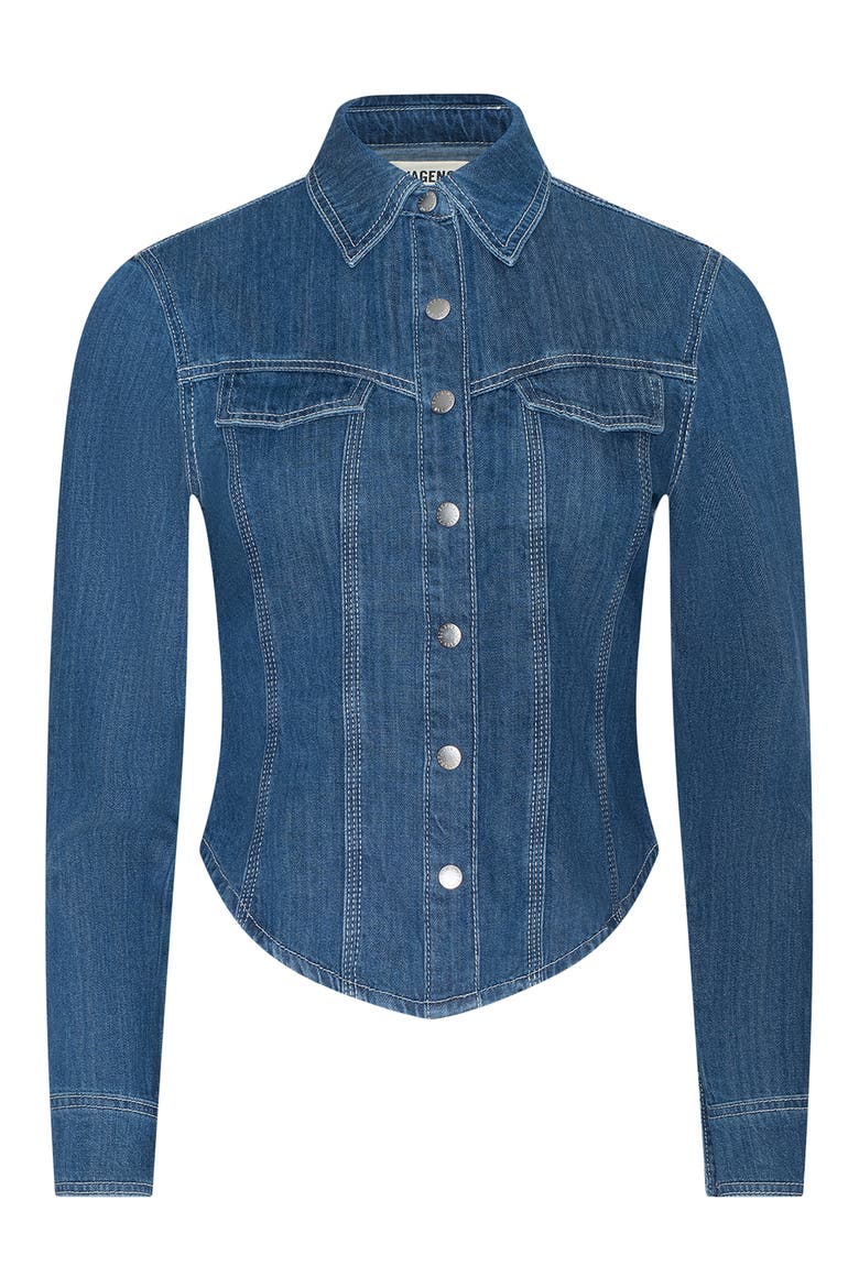 Louis Fitted Denim Shirt, Alternate, color, ALTO