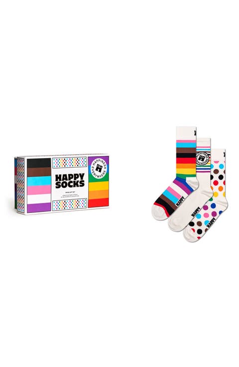 Pride Assorted 3-Pack Crew Socks