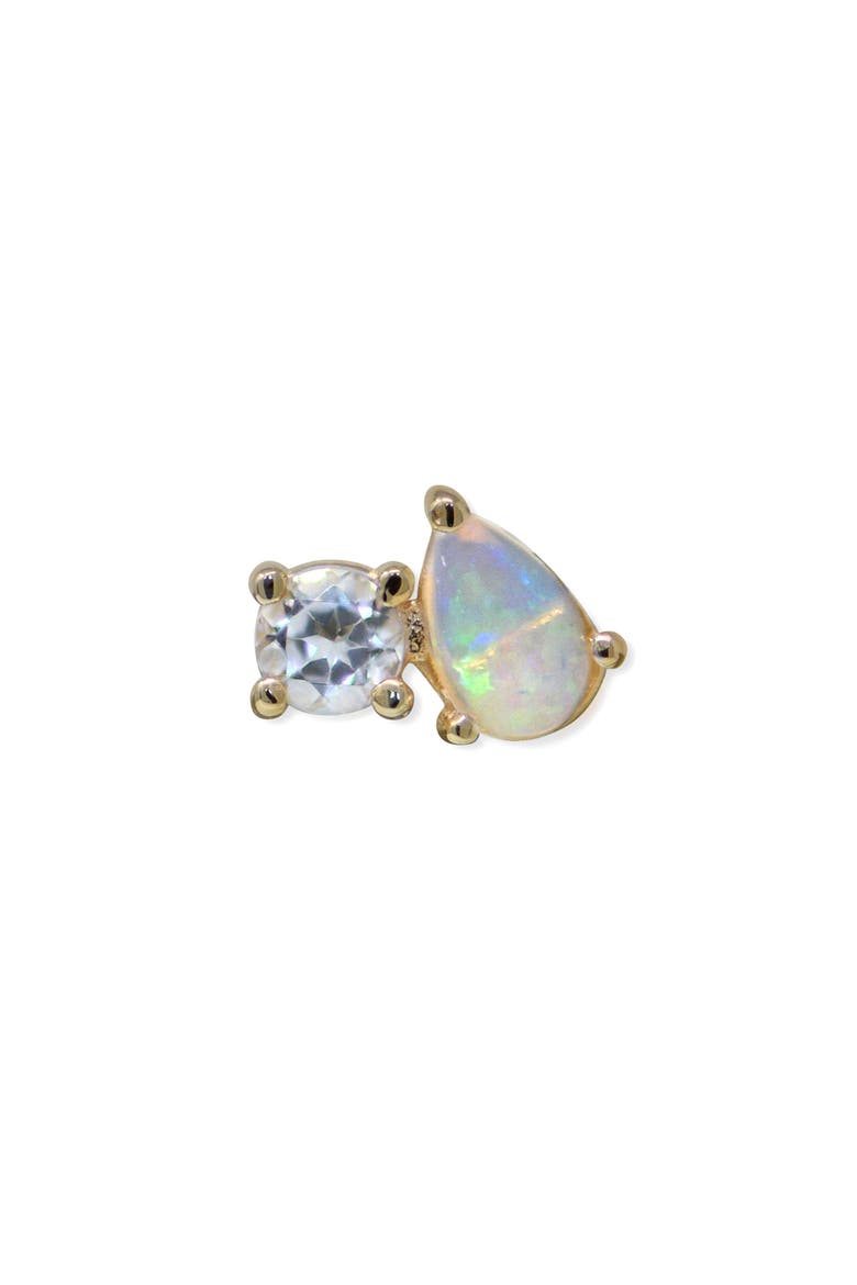 Cléo Jumelle Stud Earring, Main, color, GOLD/RIGHT