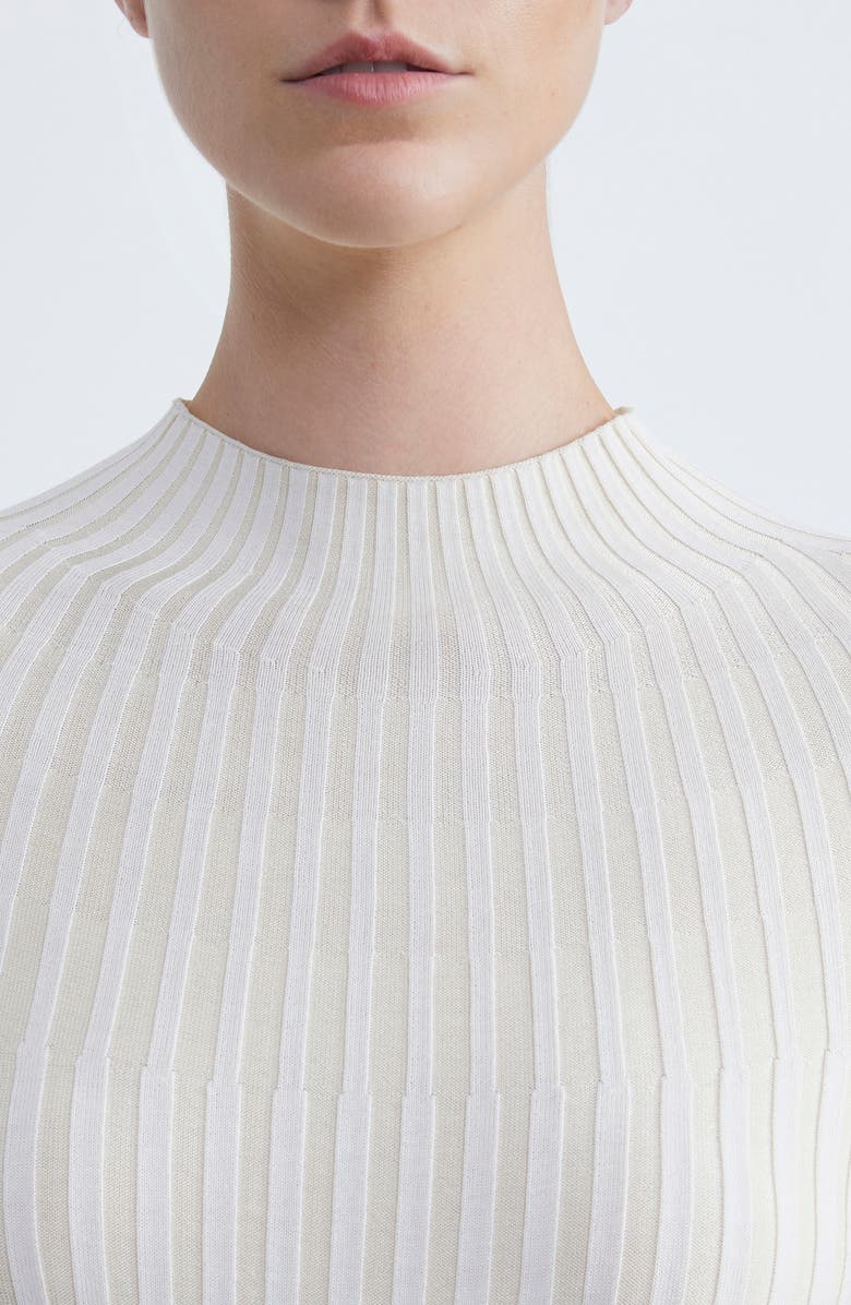 Lafayette 148 New York Sunburst Funnel Neck Sweater, Alternate, color, 