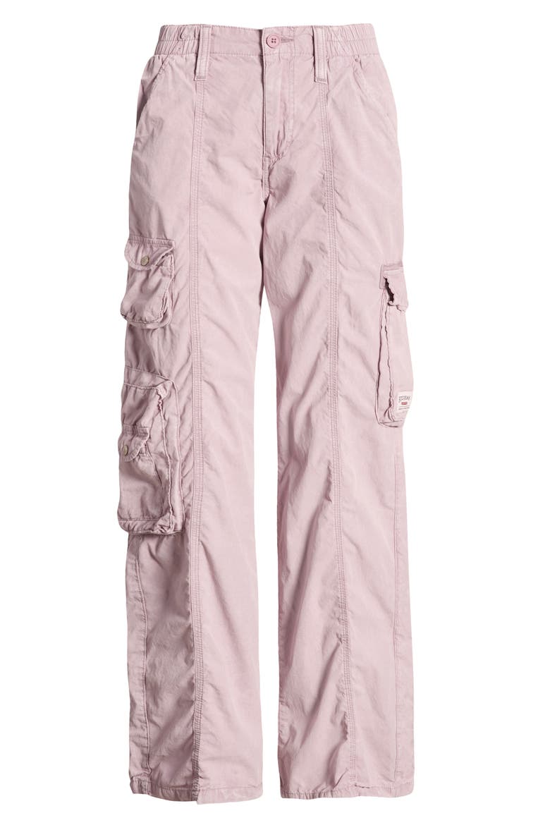 Y2K Cotton Cargo Pants, Alternate, color, LILAC