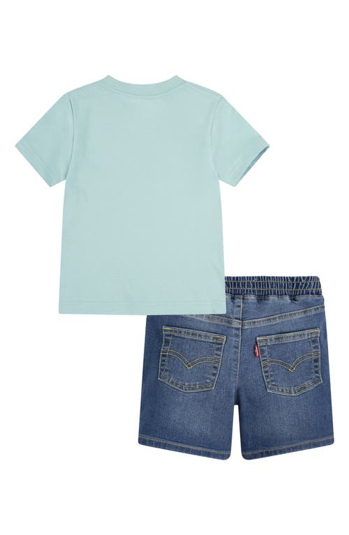LEVI'S® LEVI'S® KIDS' CHECKER LOGO GRAPHIC T-SHIRT & SHORTS SET