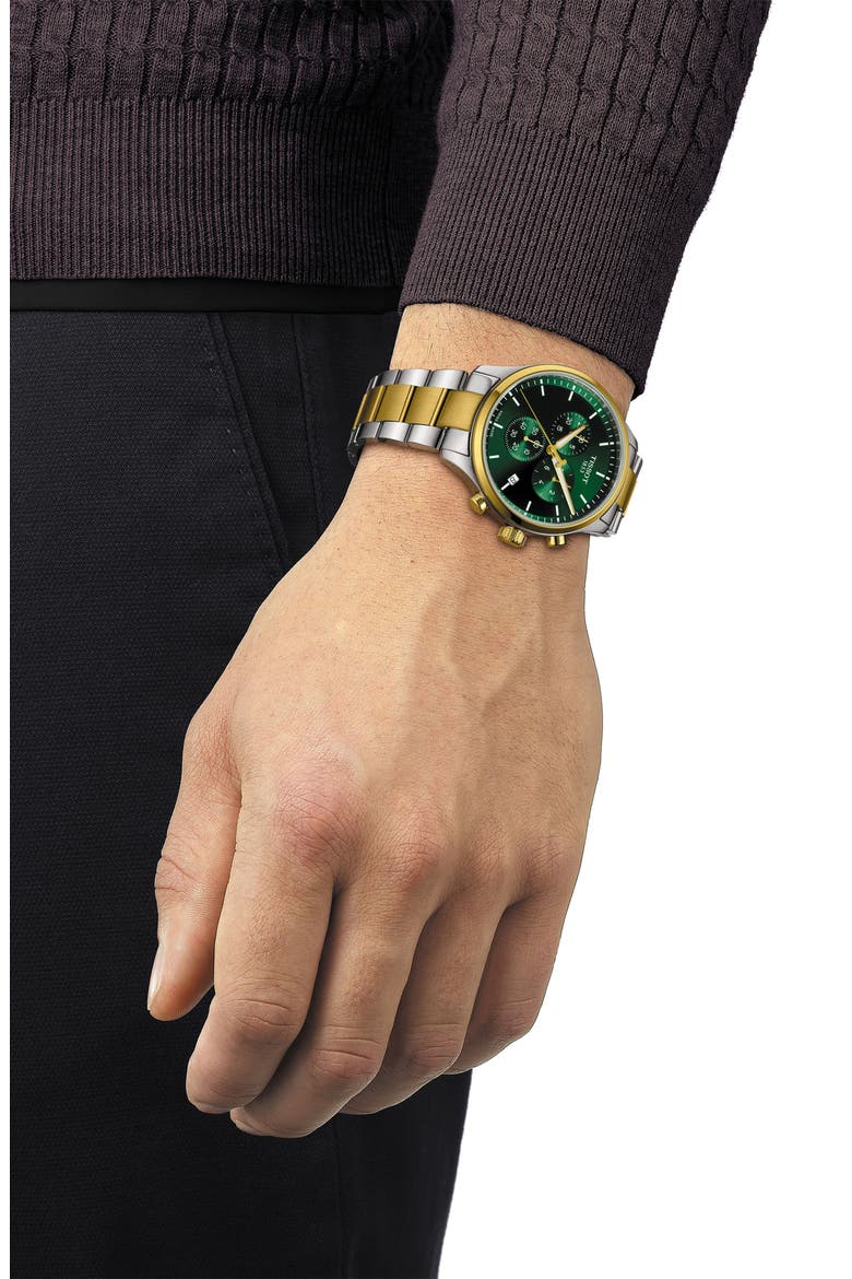 Chrono XL Chronograph Bracelet Watch, 45mm, Alternate, color, GREEN