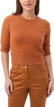 Trina Turk Maliah Fuzzy Elbow Sleeve Sweater