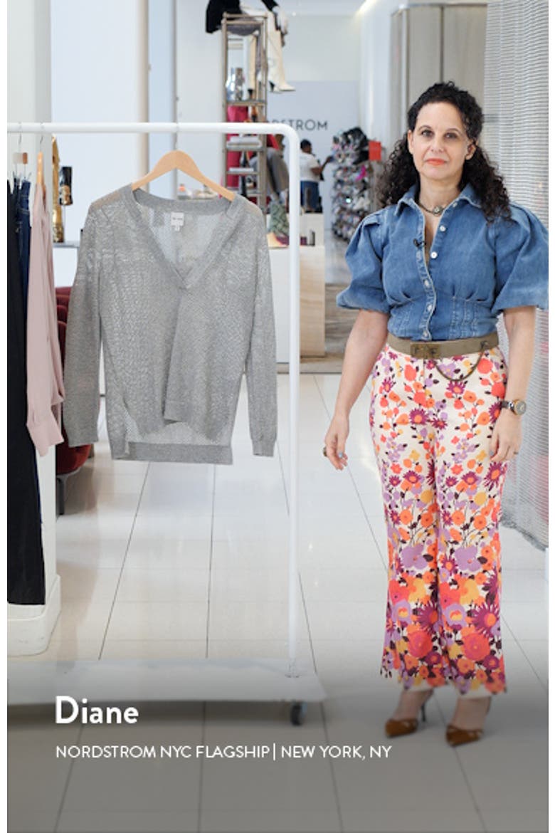Open Stitch V-Neck Sweater video