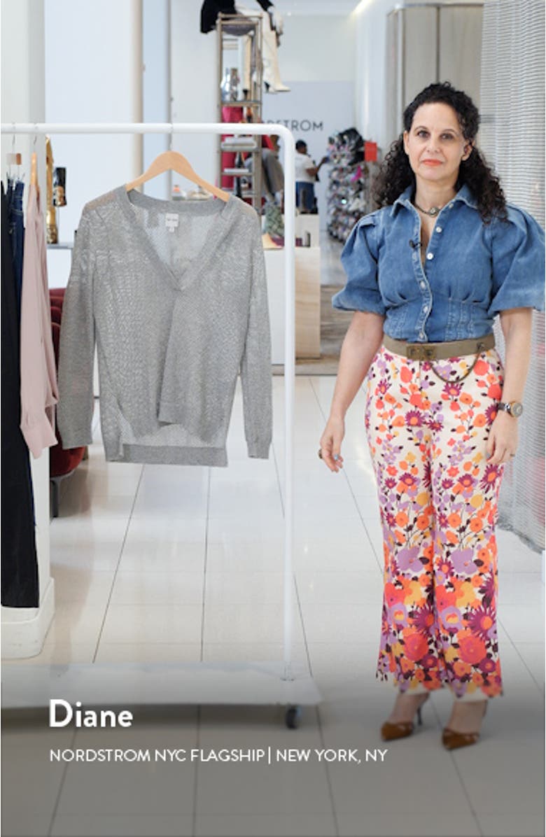 Open Stitch V-Neck Sweater, sales video thumbnail