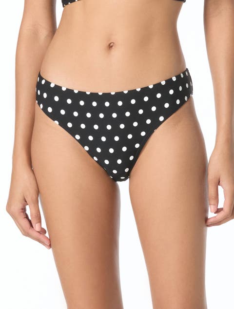 Classic Dot High Leg Bikini Swim Bottom