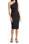 One-Shoulder Body-Con Midi Dress