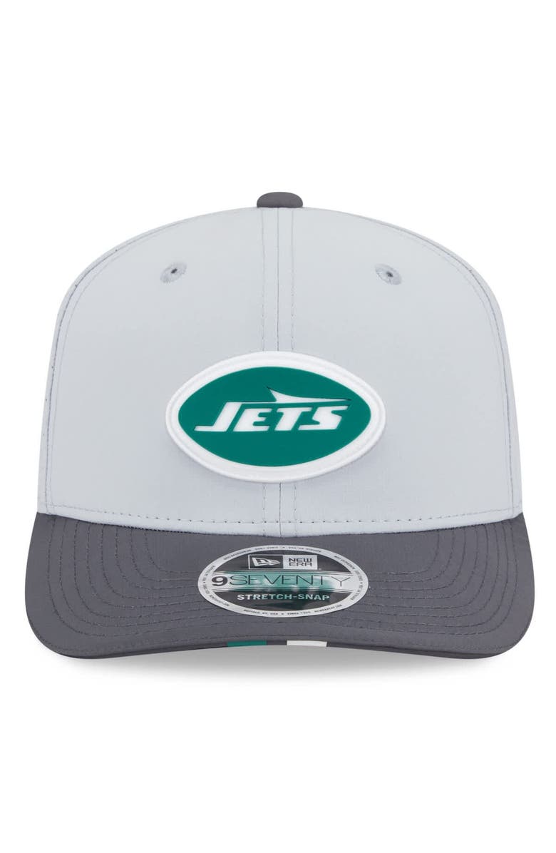 New Era Men's New Era Gray/Graphite New York Jets 2025 NFL Training Camp 9SEVENTY Adjustable Hat, Alternate, color, Gray