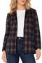 selected Navy/ Toffee Oversized Plaid