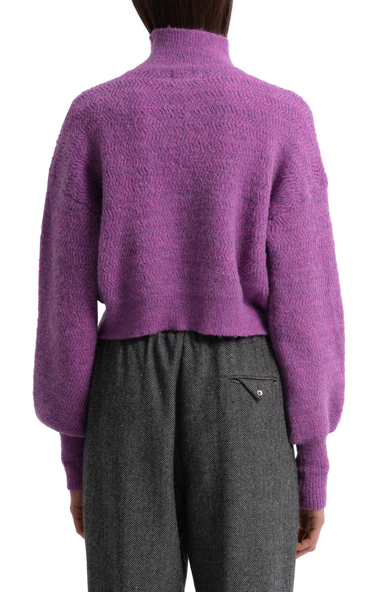 Molly Bracken Fuzzy Turtleneck Sweater, Alternate, color, 