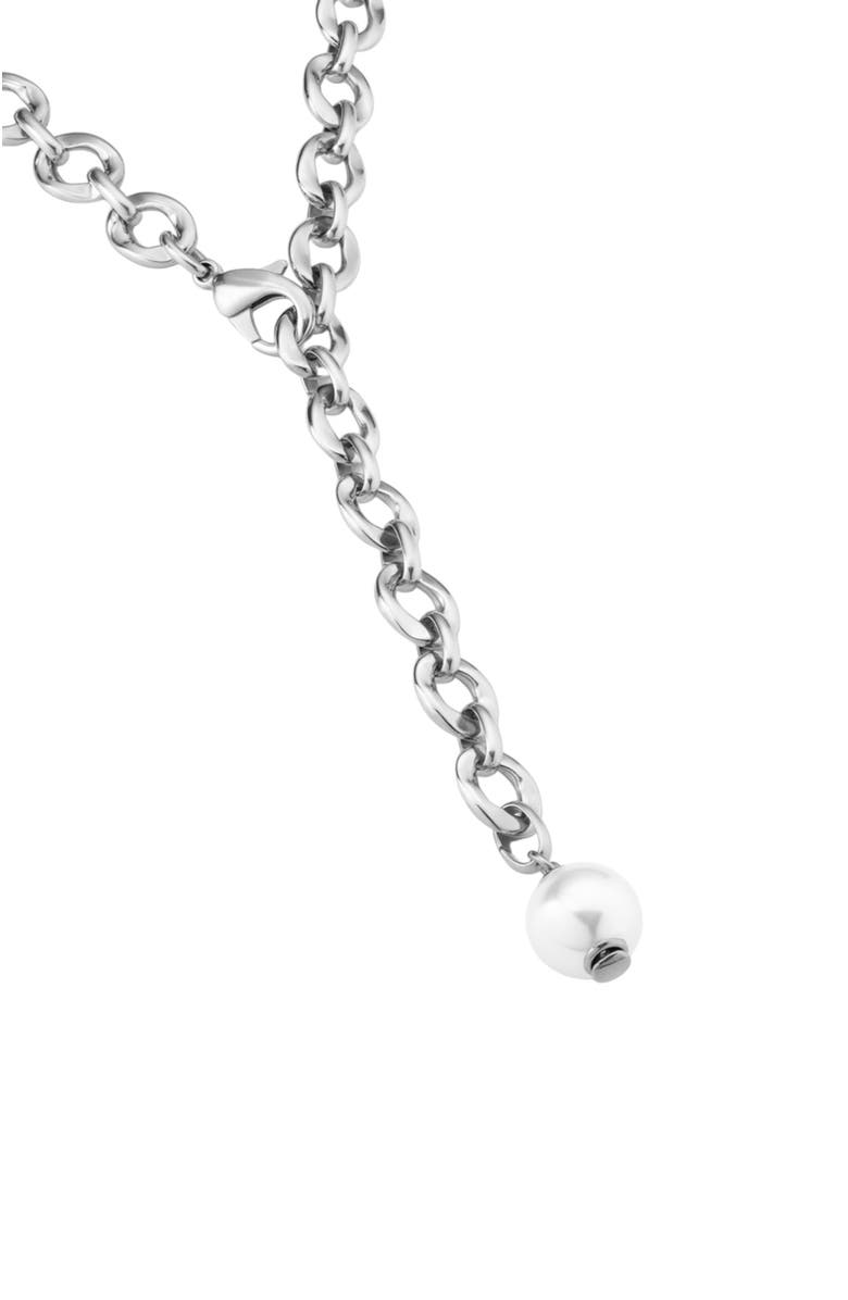 UNODE50 Oval Rhythm Necklace, Alternate, color, Silver