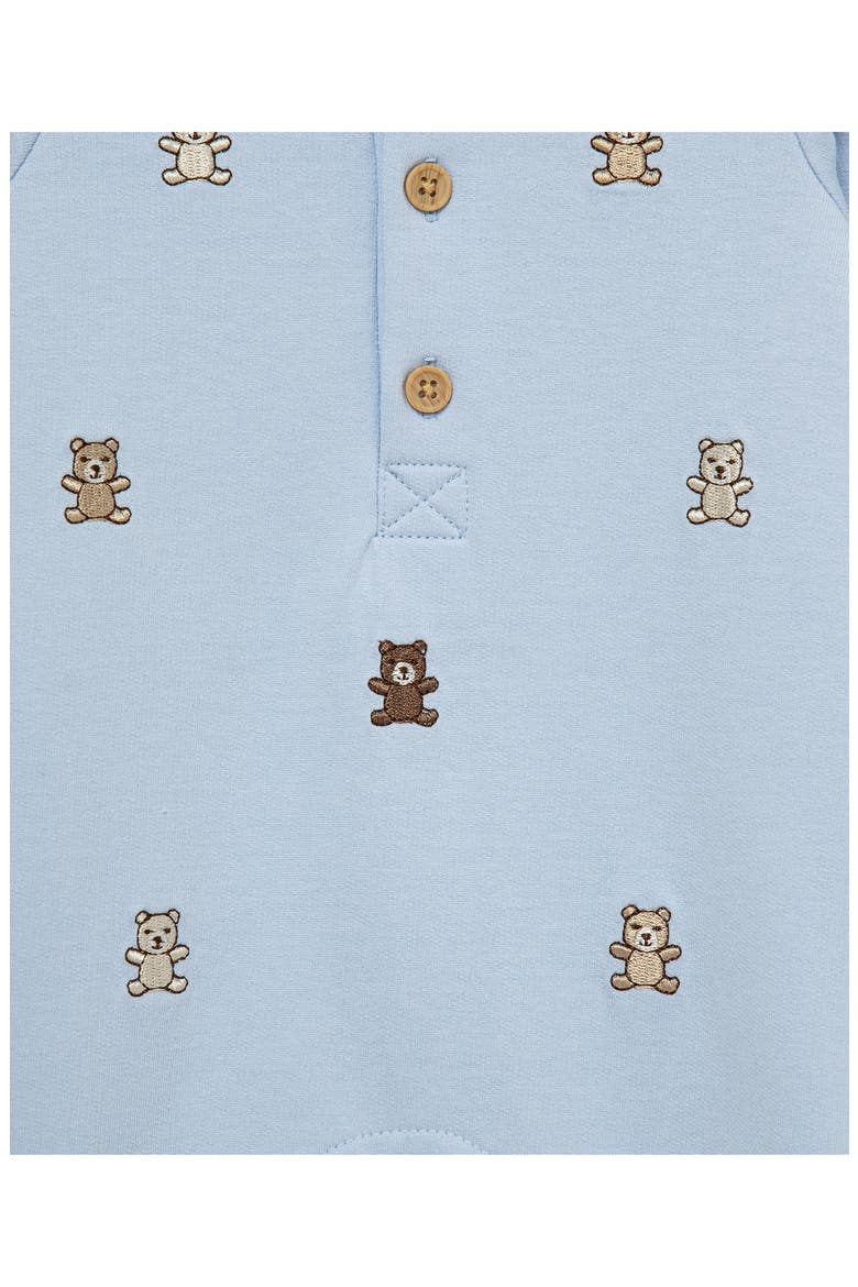 Kids' Bears Coverall & Socks Set, Alternate, color, BLUE
