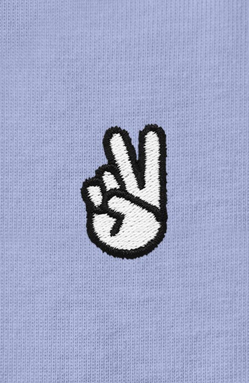 Dalix Womens Peace Sign Jersey Relaxed Tee