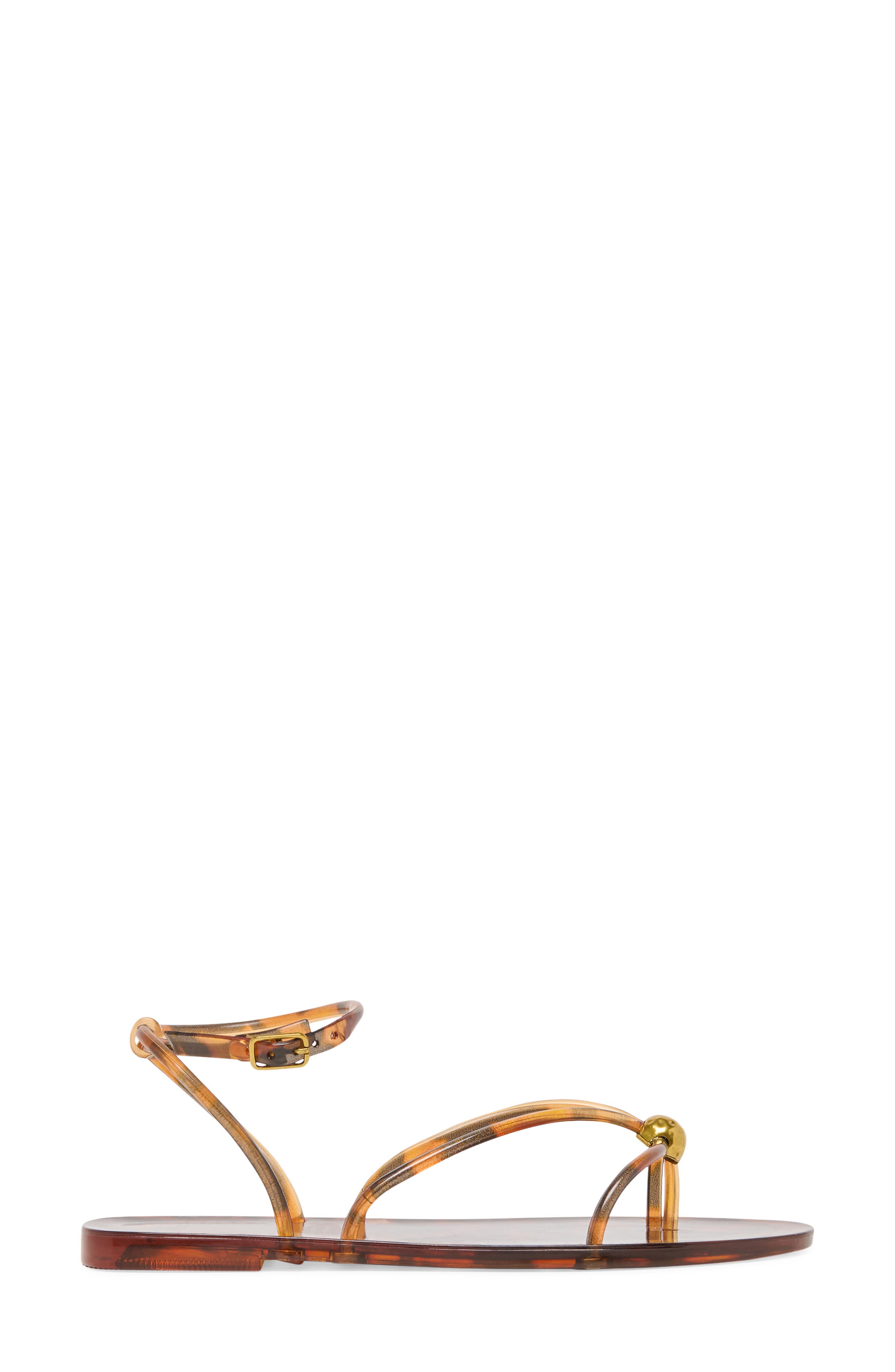 Kenley Ankle Strap Jelly Sandal, Alternate, color, TORTOISE JELLY