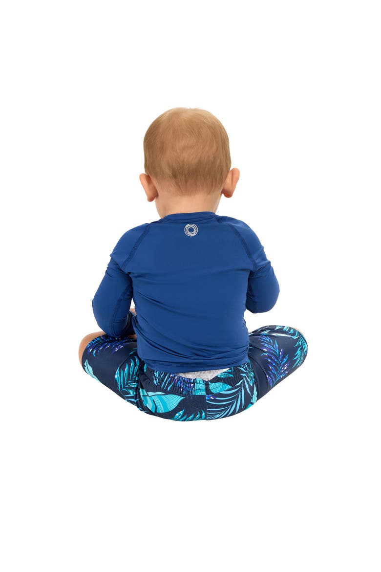 Toddler's Long Sleeve Crew Neck Top for Sun and UV Protection, Alternate, color, Navy