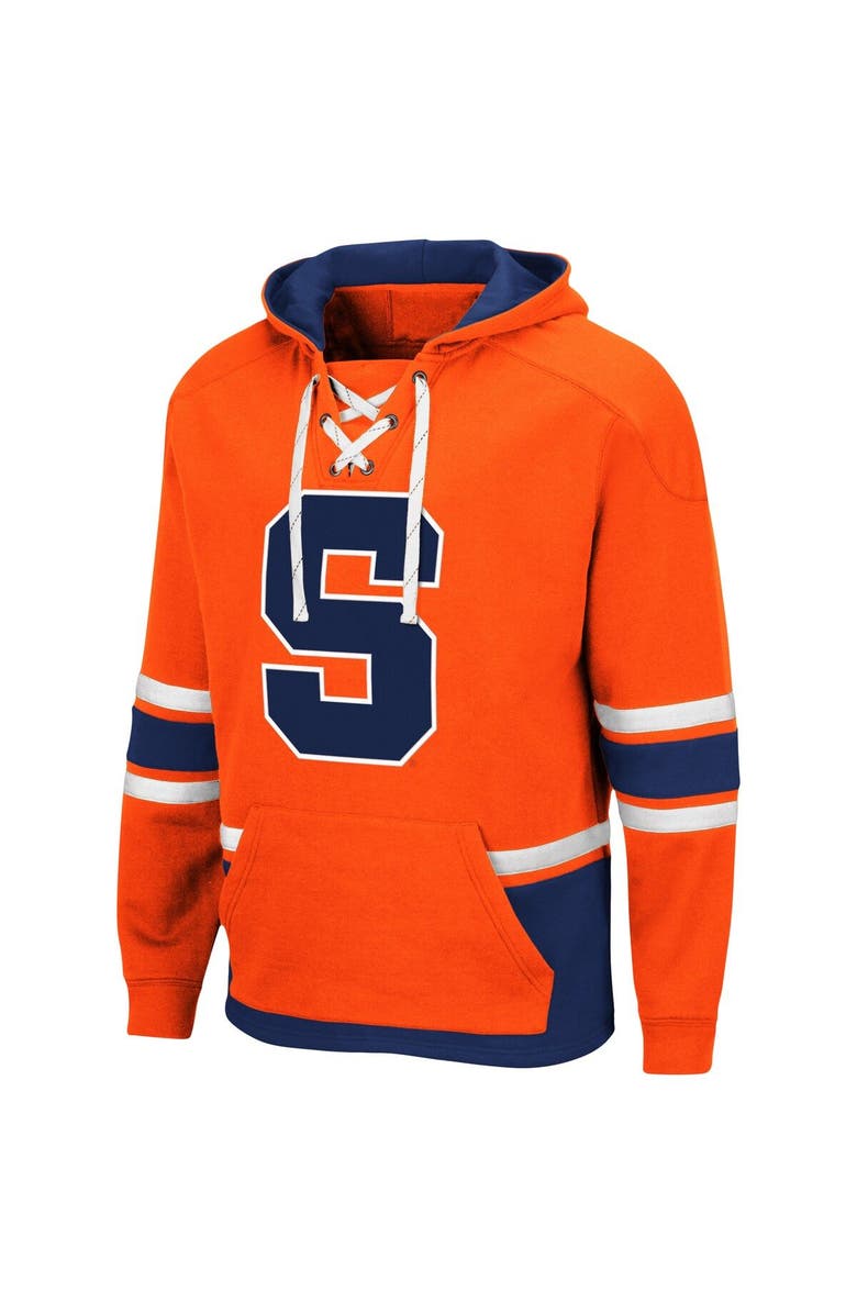 COLOSSEUM Men's Colosseum Orange Syracuse Orange Lace Up 3.0 Pullover Hoodie, Alternate, color, 