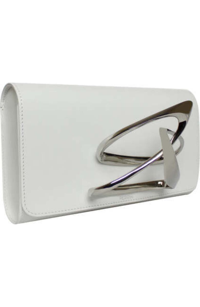 PERRIN PARIS ZAHA HADID LOOP CLUTCH, Alternate, color, White