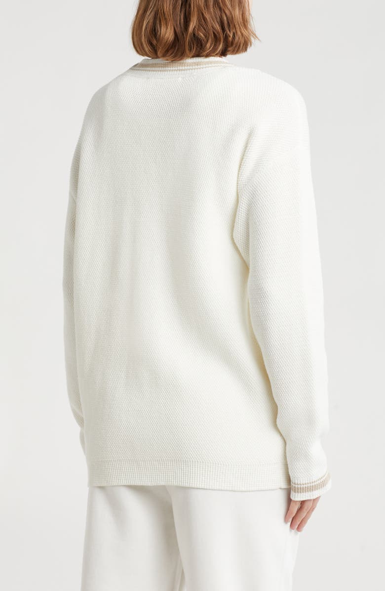 DKNY Logo Patch Court Cardigan, Alternate, color,