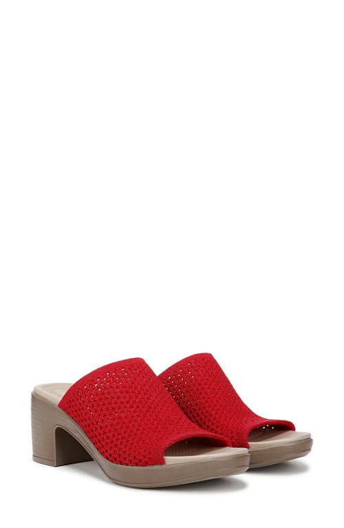 Bzees Ella Block Heel Sandal In Fire Red