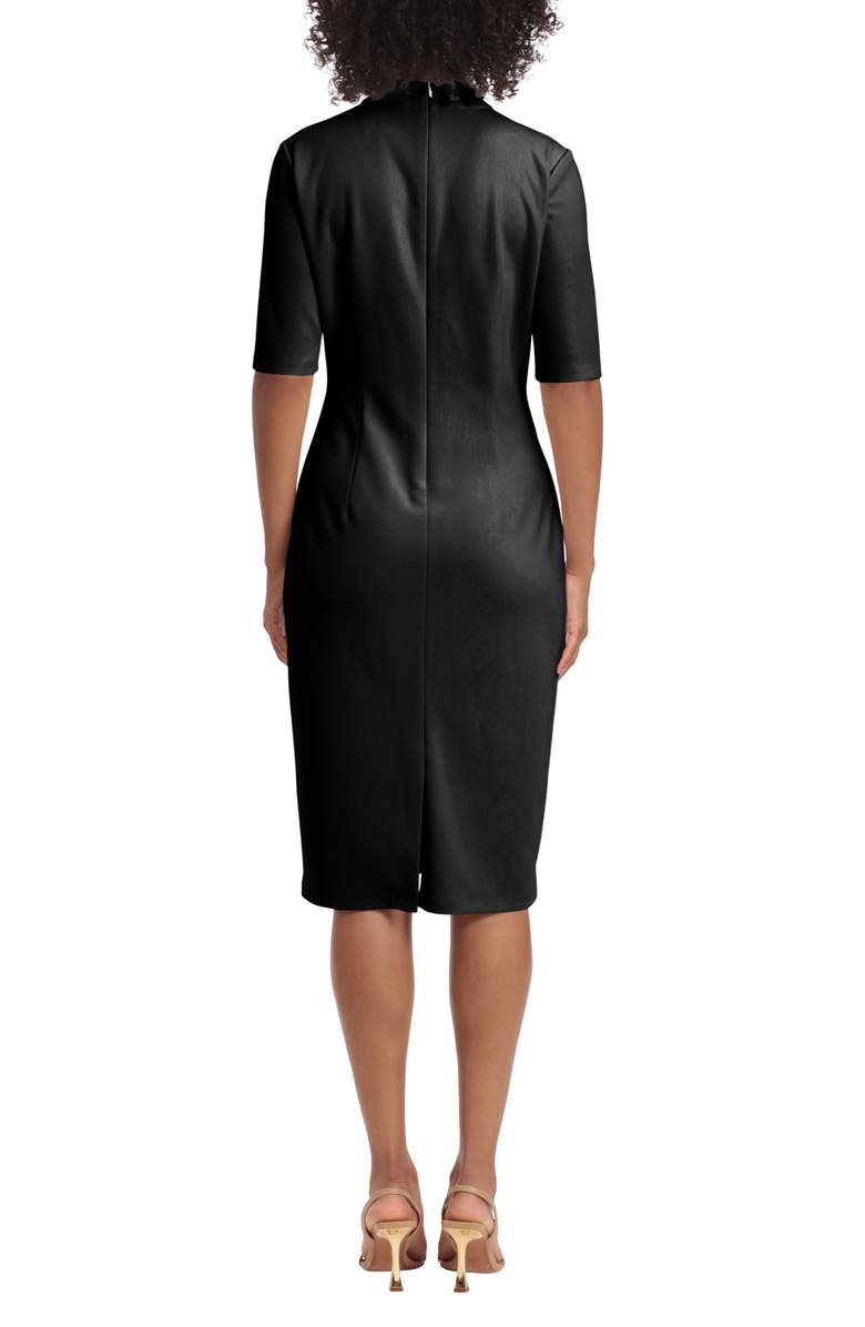 Maggy London Cutout Elbow Sleeve Sheath Dress, Alternate, color, 