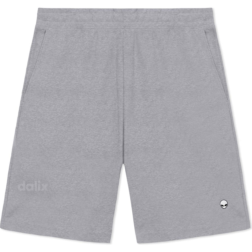 Dalix Mens Lil Alien Midweight Gym Short In Gray