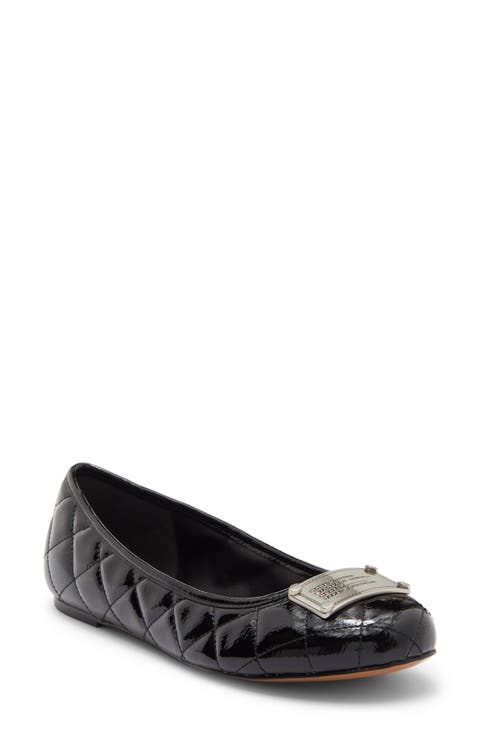 The Plaza Faux Leather Ballerina Flat