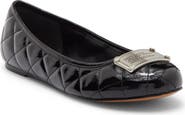 Marc Jacobs The Plaza Faux Leather Ballerina Flat