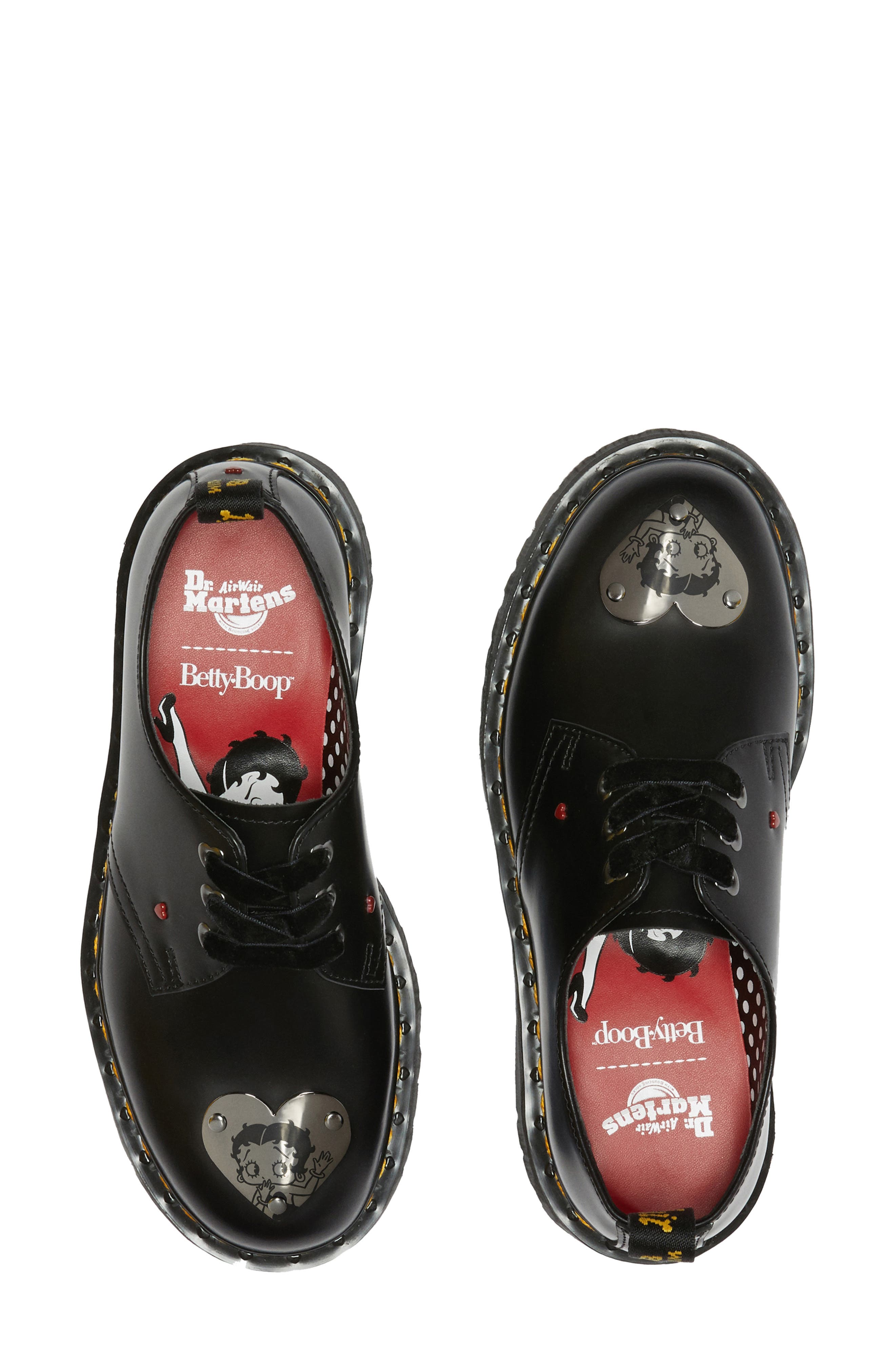 Dr. Martens 1461 Quad Betty Boop Water Repellent Platform Derby, Alternate, color, 