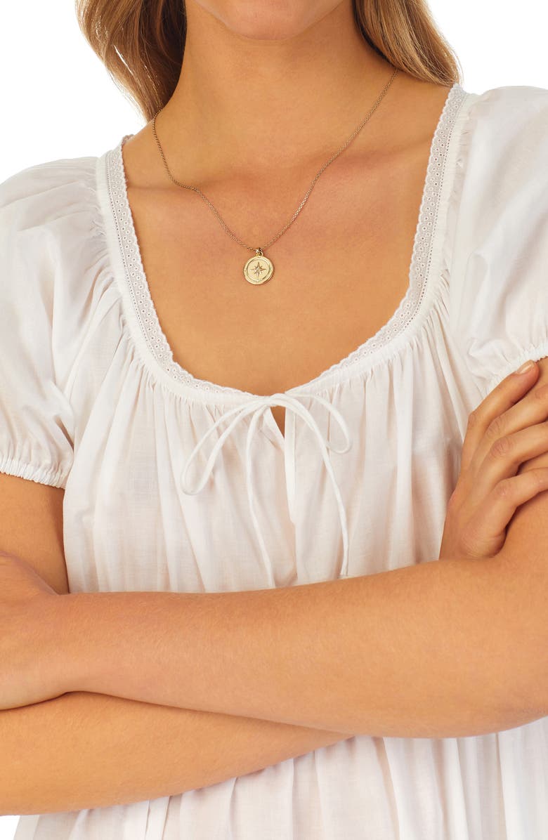 Eileen West Lace Trim Cotton Lawn Ballet Nightgown, Alternate, color, 