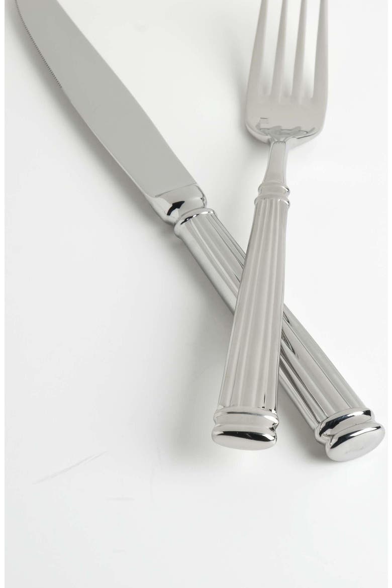 Doria 5-Piece Place Setting, Alternate, color, SILVER