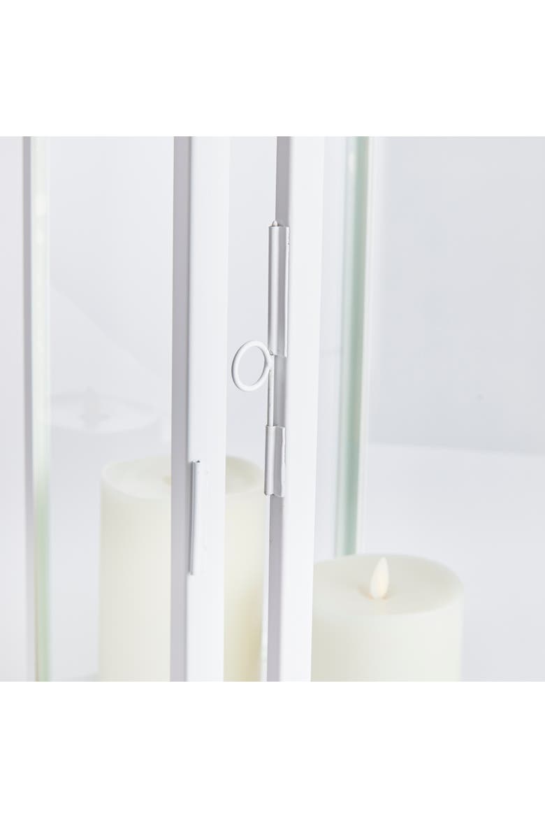 Matilda Outdoor Lantern Candle Holder Large, Alternate, color, White
