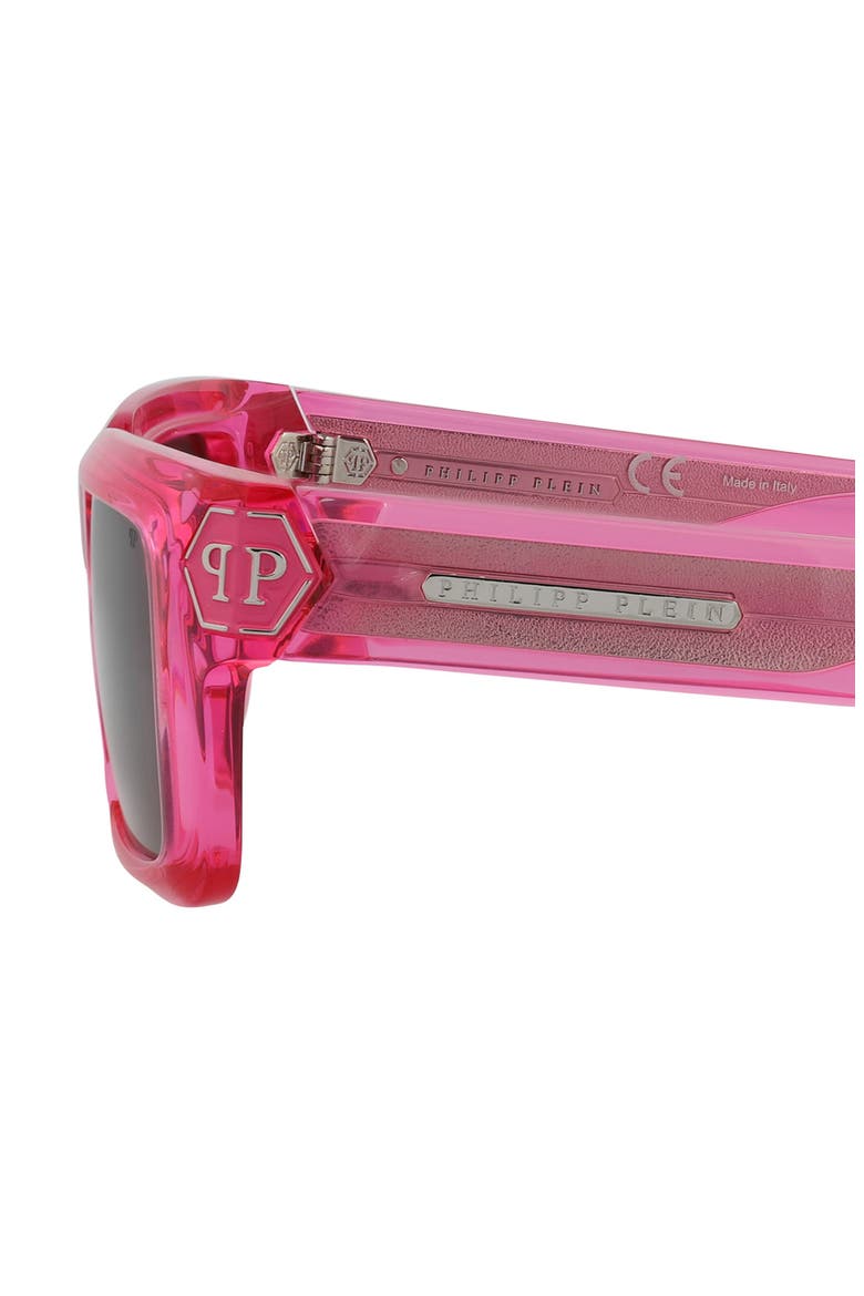 53mm Rectangular Sunglasses, Alternate, color, FUCHSIA SMOKE