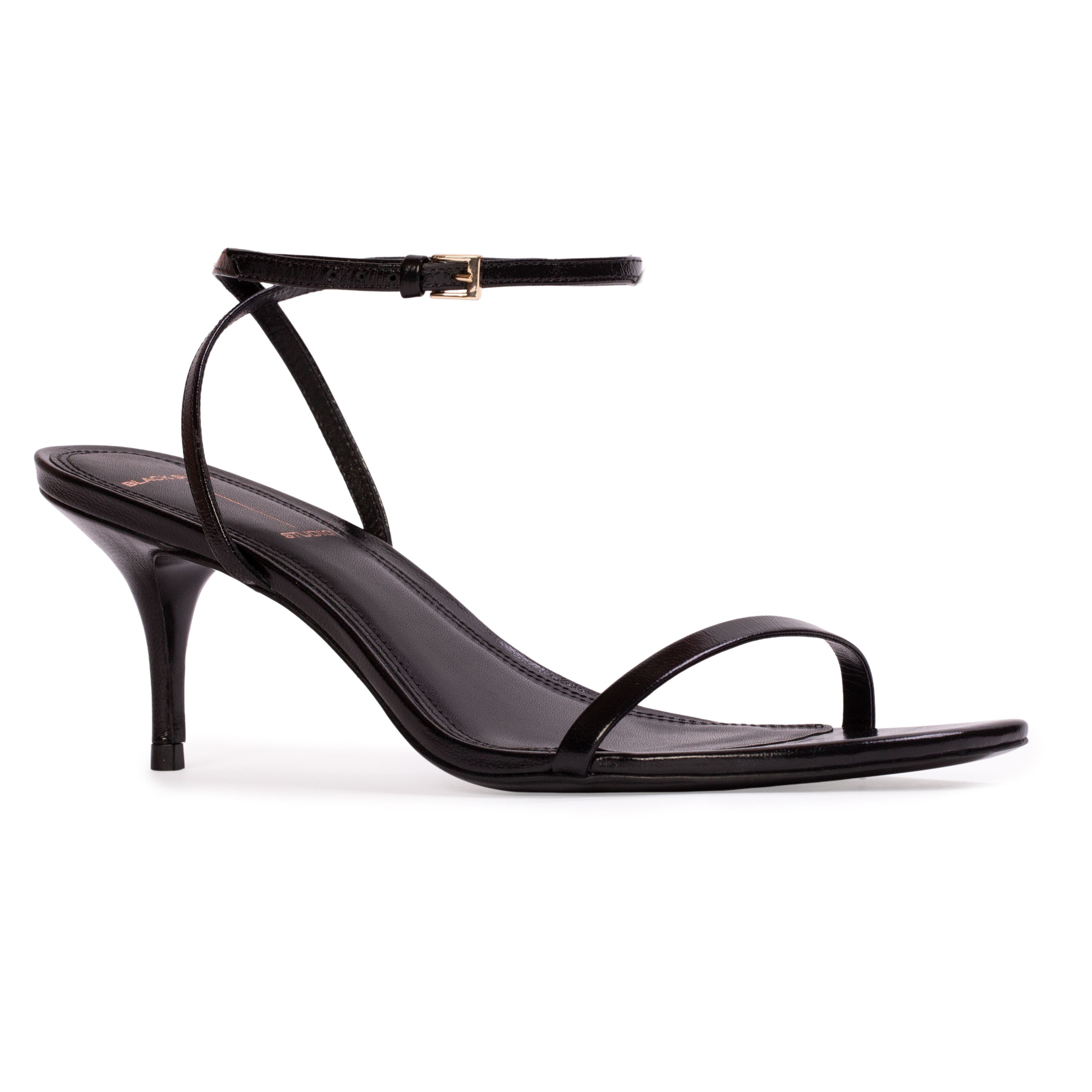 Slone65 Sandal, Alternate, color, Black leather