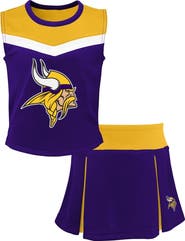 Outerstuff Girls Youth Purple Minnesota Vikings Spirit Two-Piece Cheerleader Set